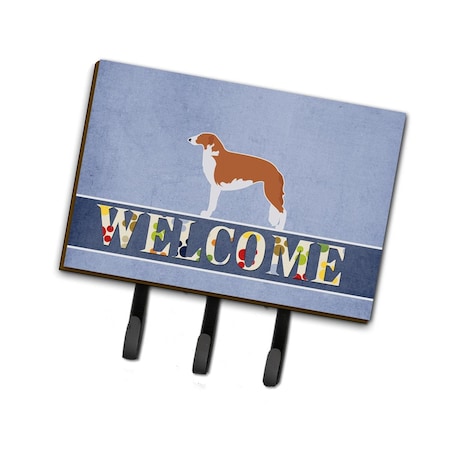 Carolines Treasures Borzoi Russian Greyhound Welcome Leash or Key Holder BB5503TH68